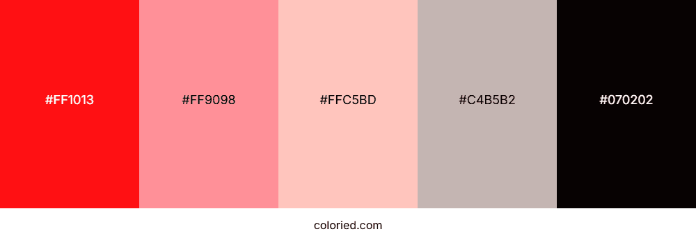 blue and red color palette