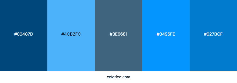 blue color palette