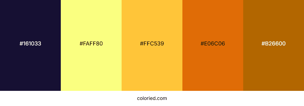 orange color palette