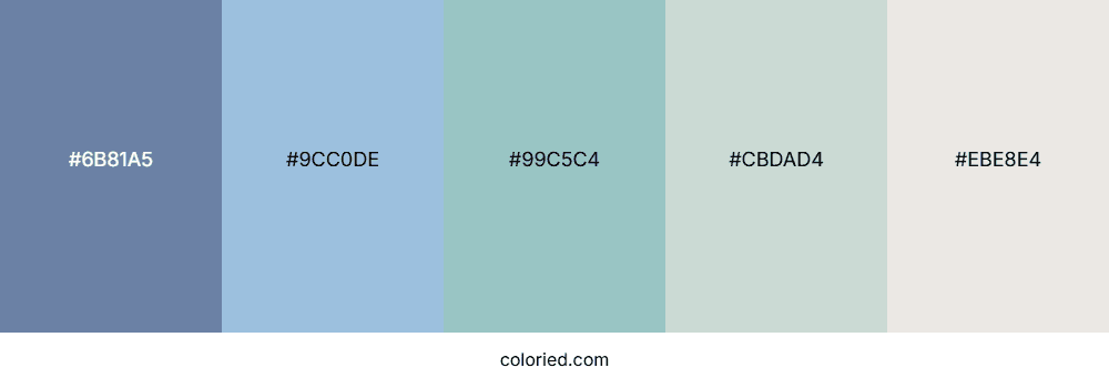 pastel blue color palette