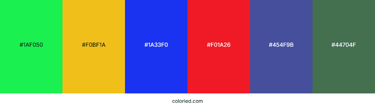 square color palette