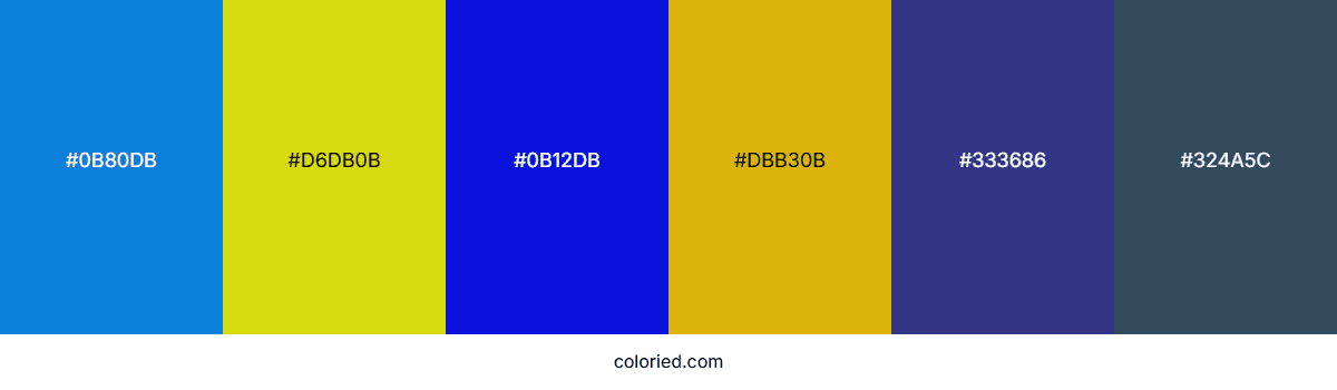 tetradic color palette