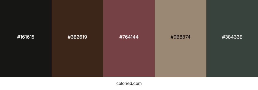 black color palette