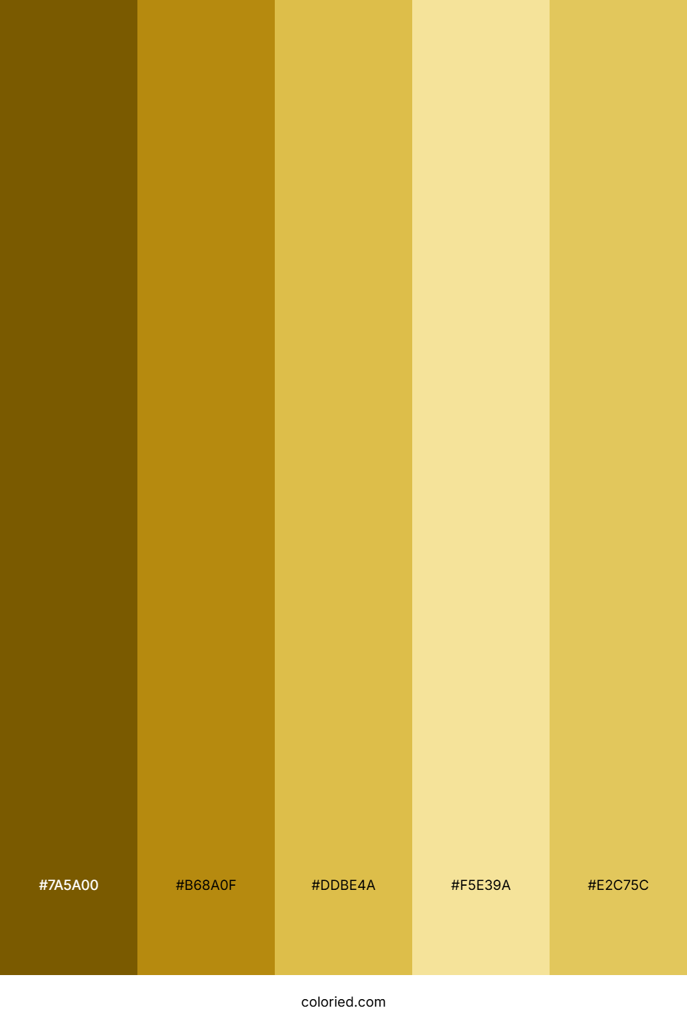 18K Yellow Gold Color Palette
