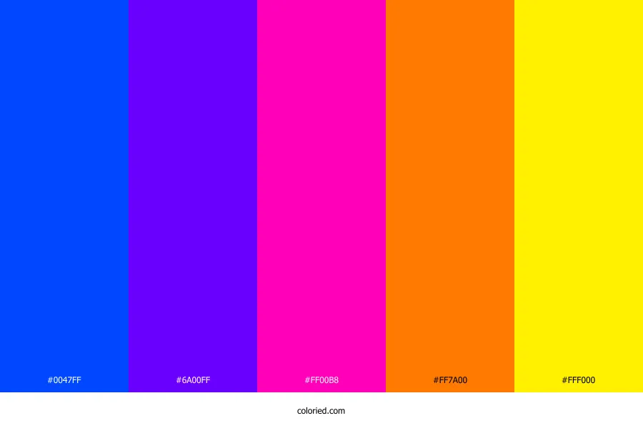 1980s Color Palette