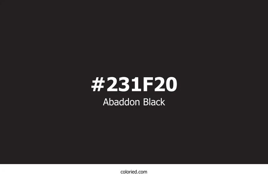 Abaddon Black Color