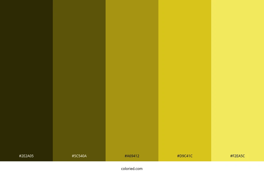 Acid Yellow Color Palette
