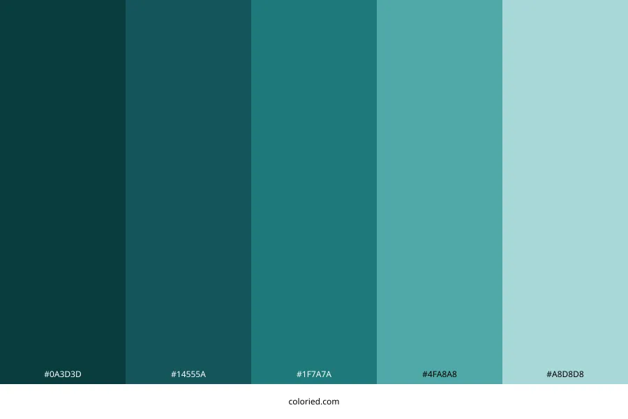 Aegean Teal Color Palette