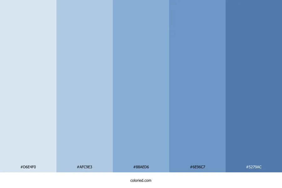 Aesthetic Blue Color Palette