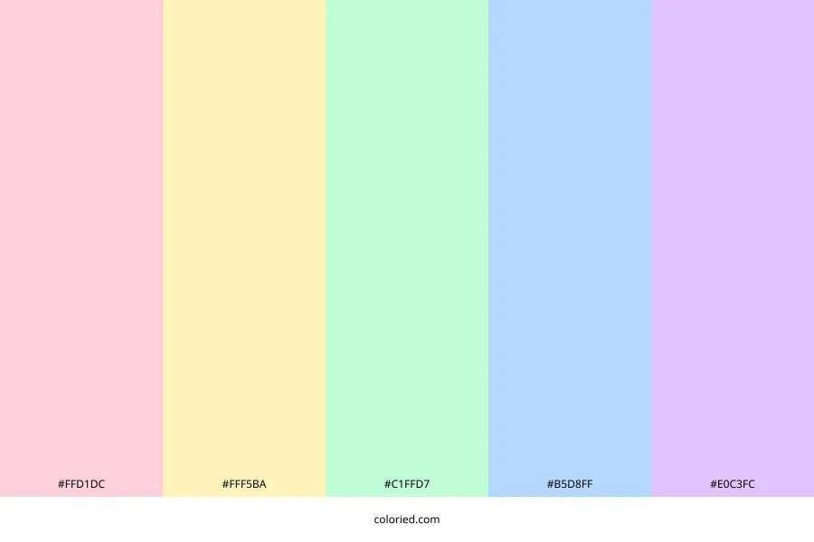 Aesthetic Pastel Color Palette