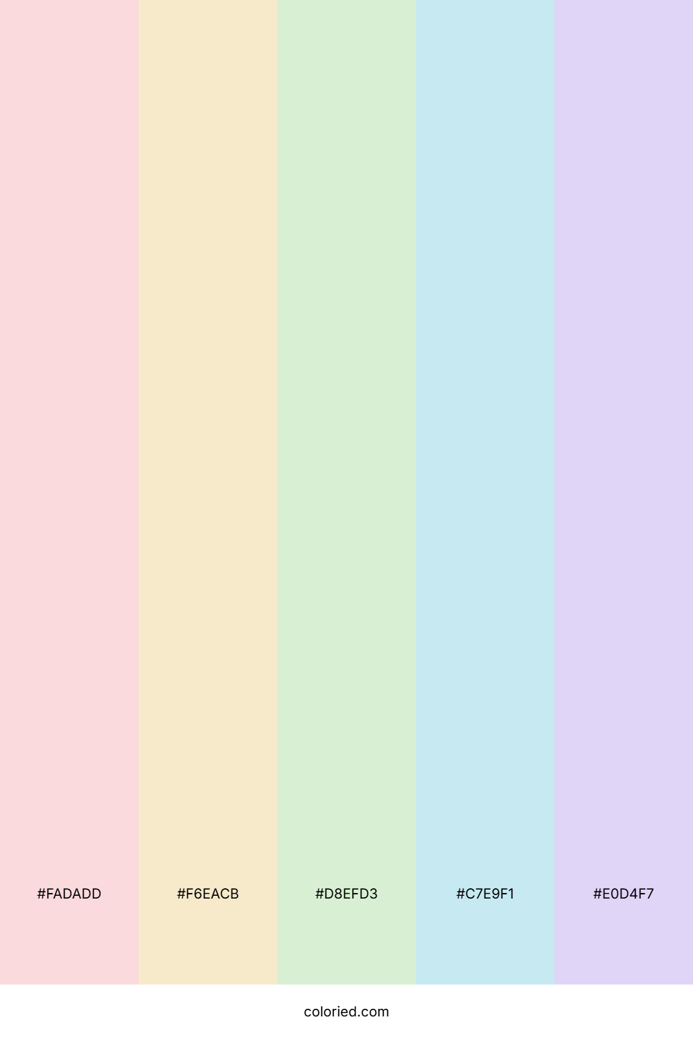 Aesthetic Pastel Gradient Color Palette