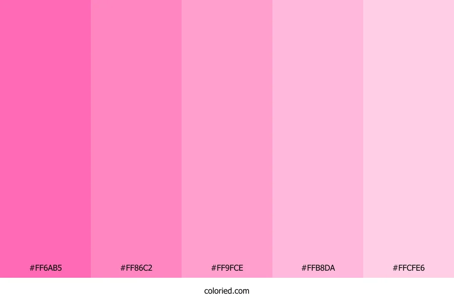 Aesthetic Pink Color Palette