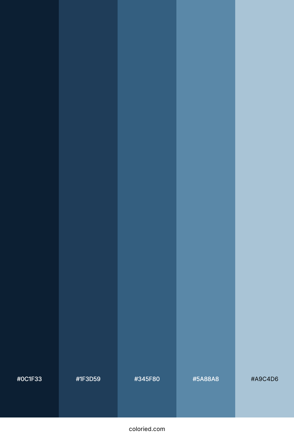 Air Force Blue Color Palette