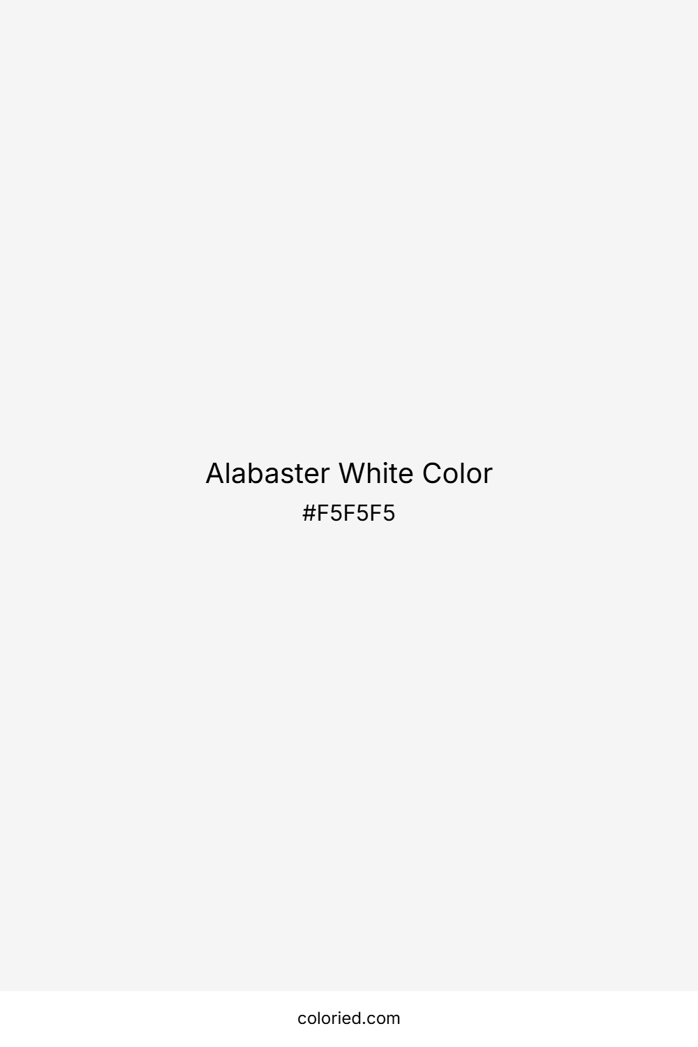 Alabaster White Color