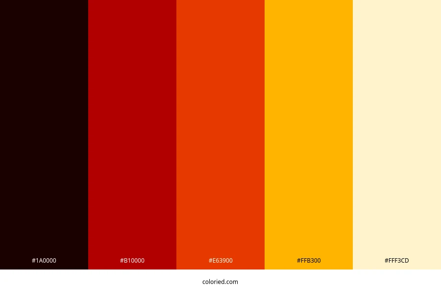 Alert Danger Color Palette