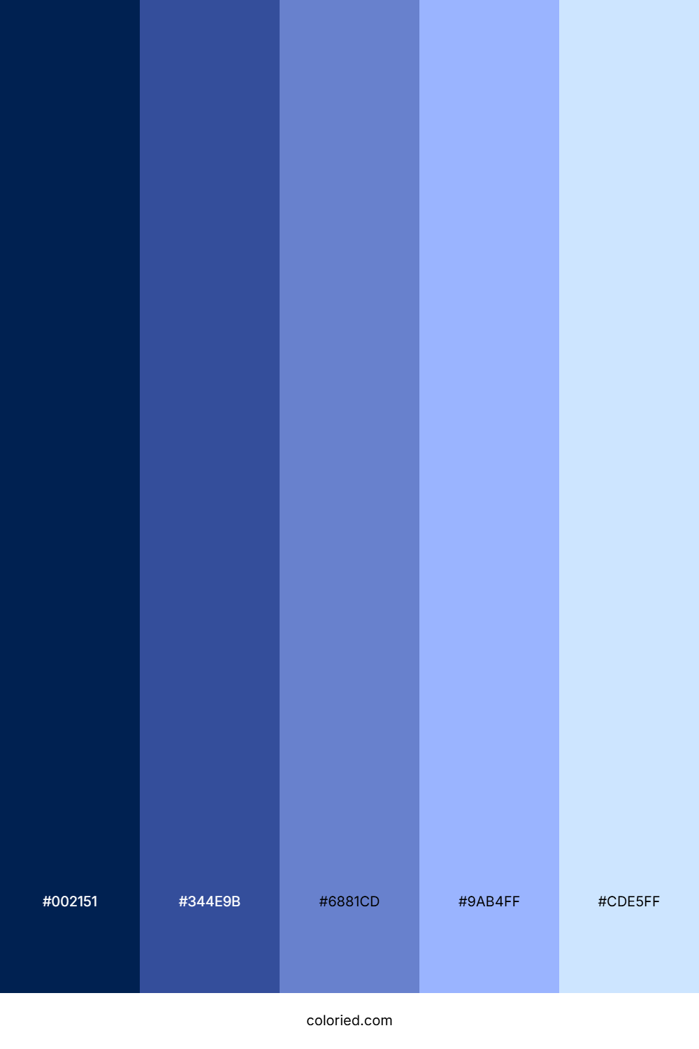 Alice Blue Shades Color Palette