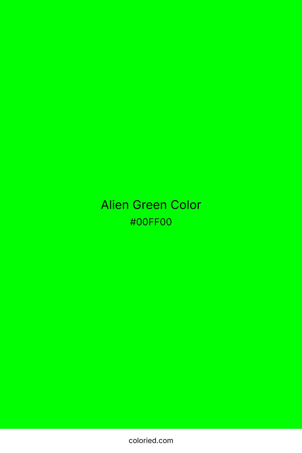 Alien Green Color