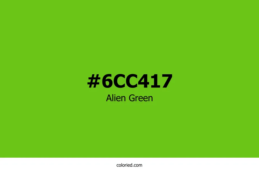 Alien Green Color