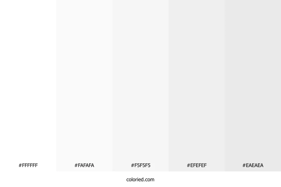 All White Color Palette