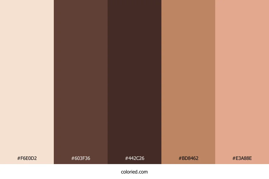 Almond Mocha Drift Color Palette