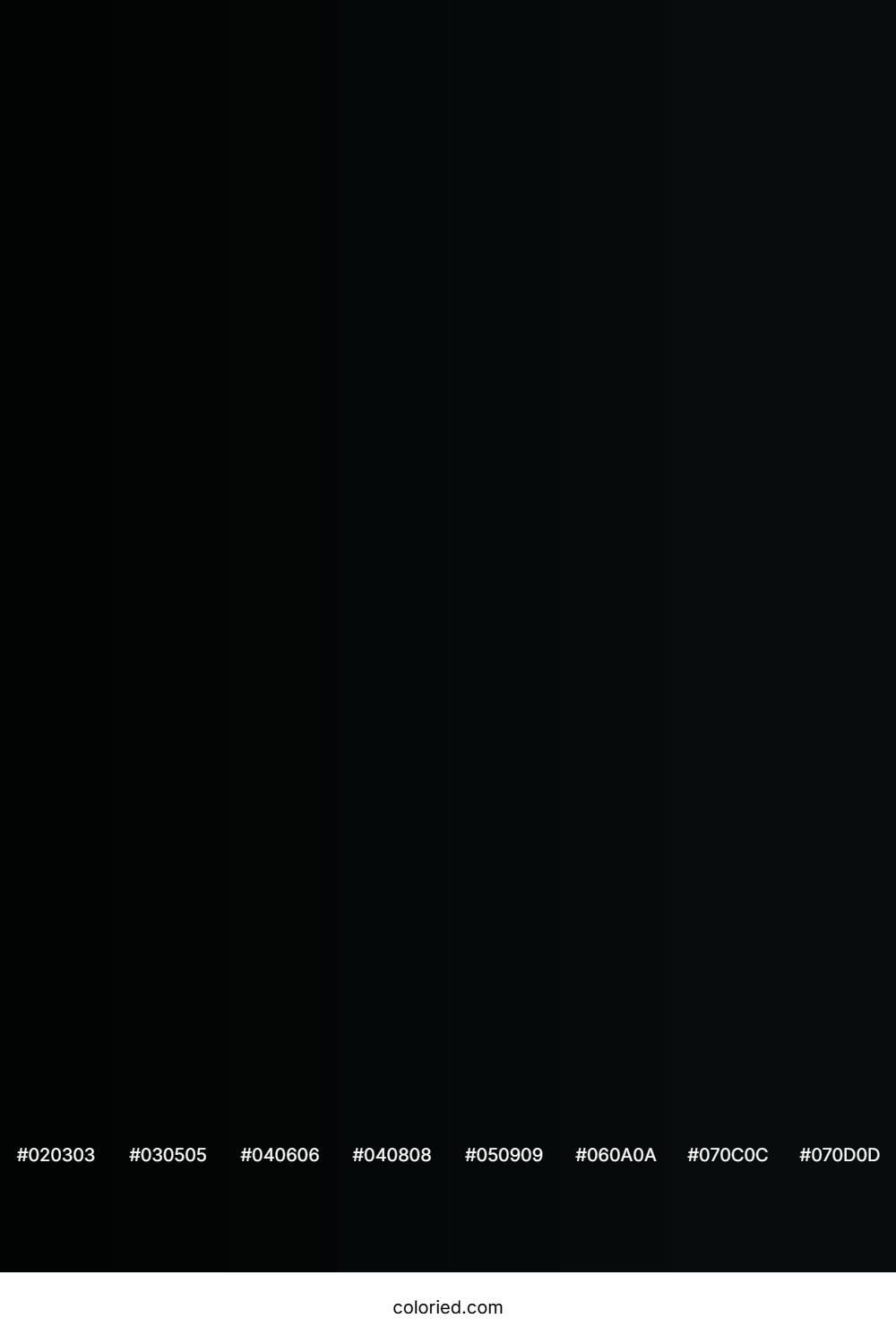 Almost Black Color Shades