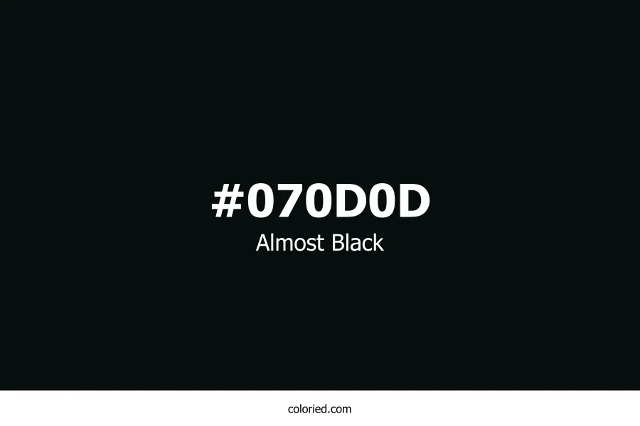 Almost Black Color