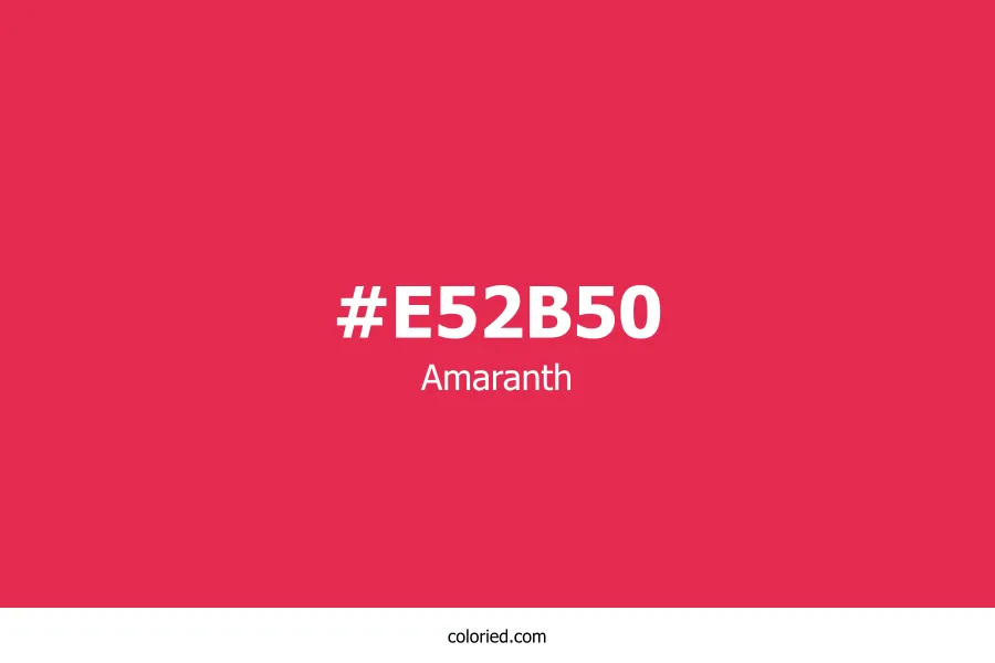 Amaranth Color Hex Code