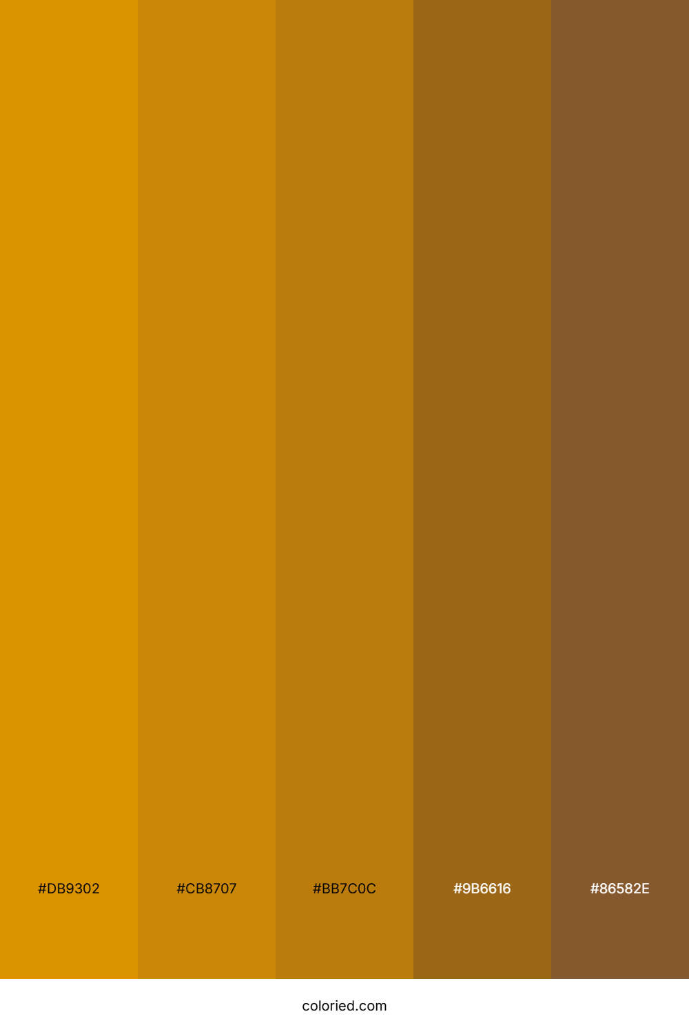 Amber And Burnt Sienna Color Palette