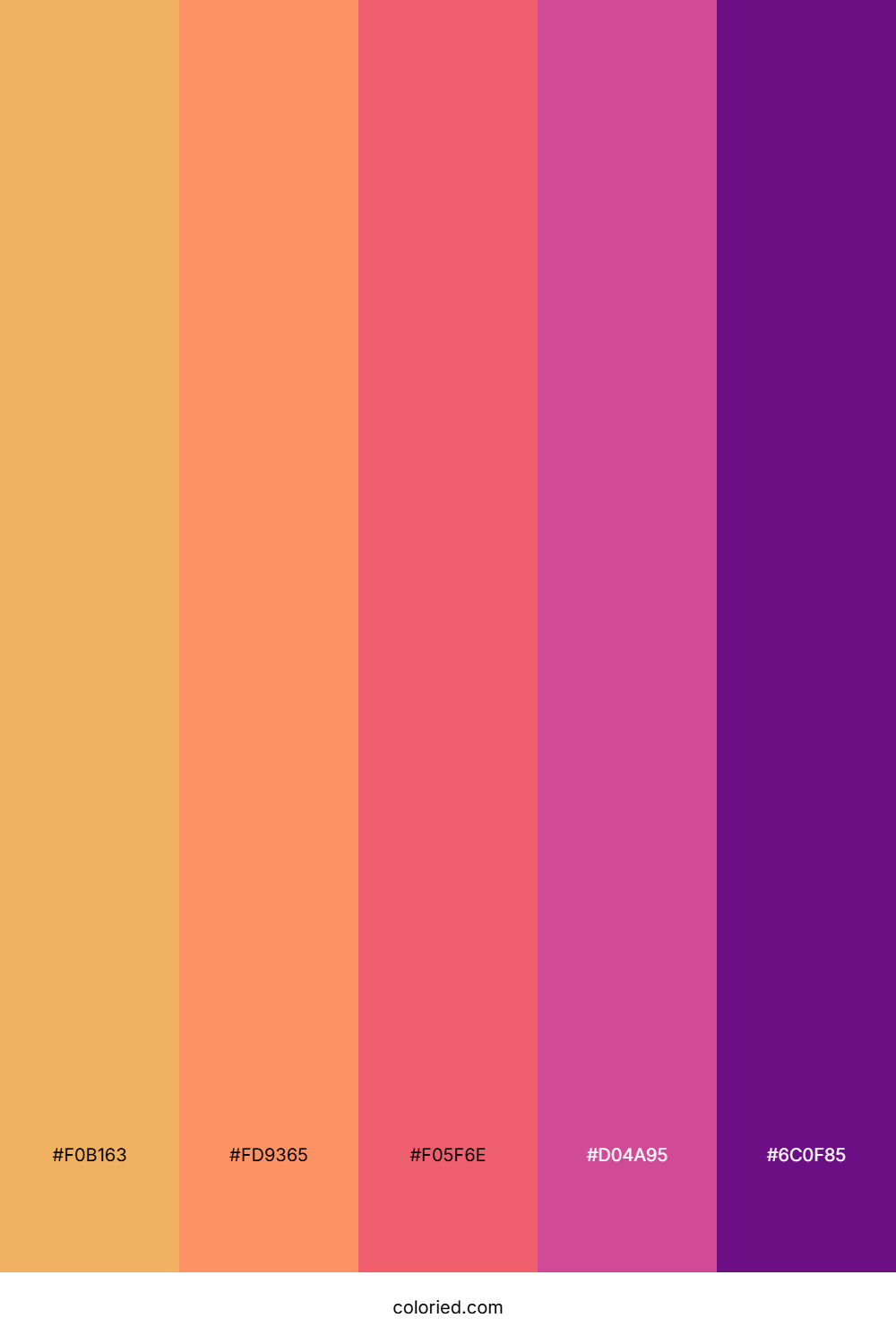 Amber and Magenta Color Palette