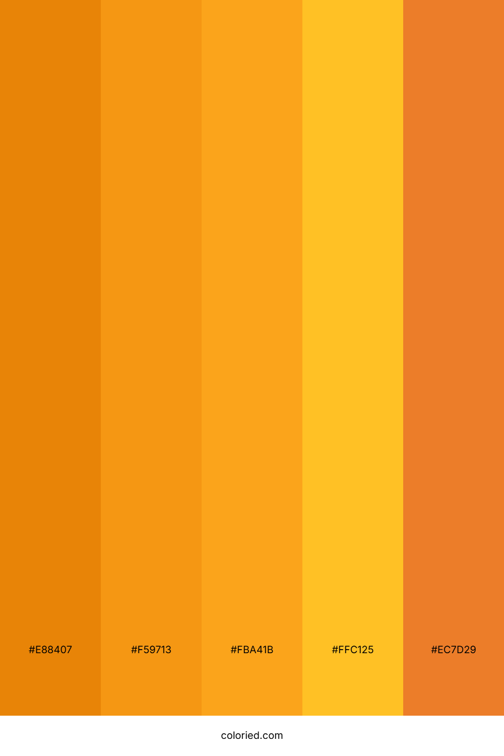 Amber and Marigold Color Palette
