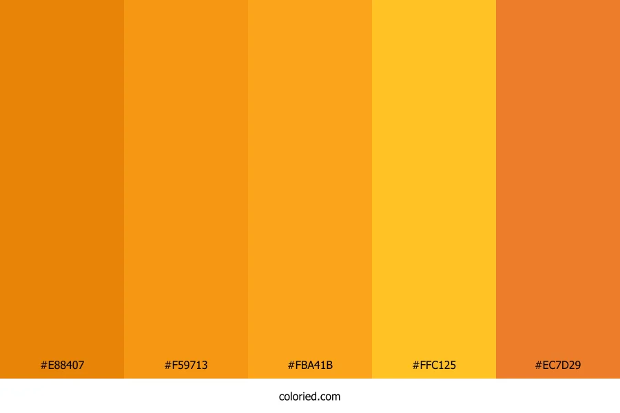 Amber and Marigold Color Palette