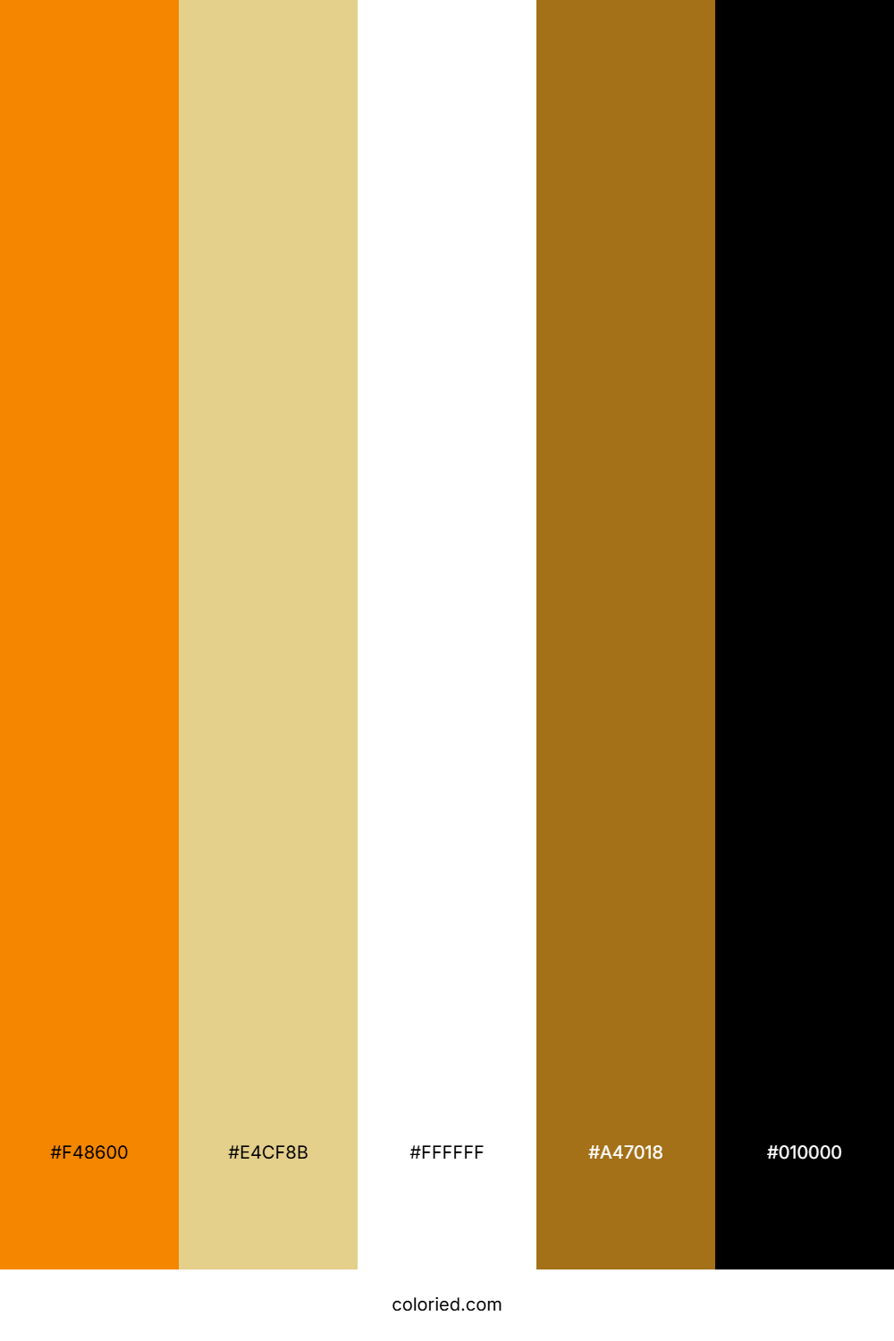 Amber and Sand Color Palette