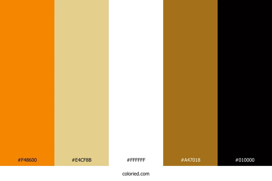 Amber and Sand Color Palette