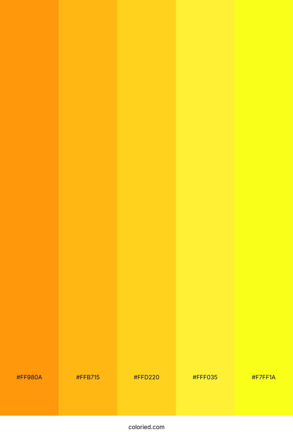 Amber and Sunflower Color Palette