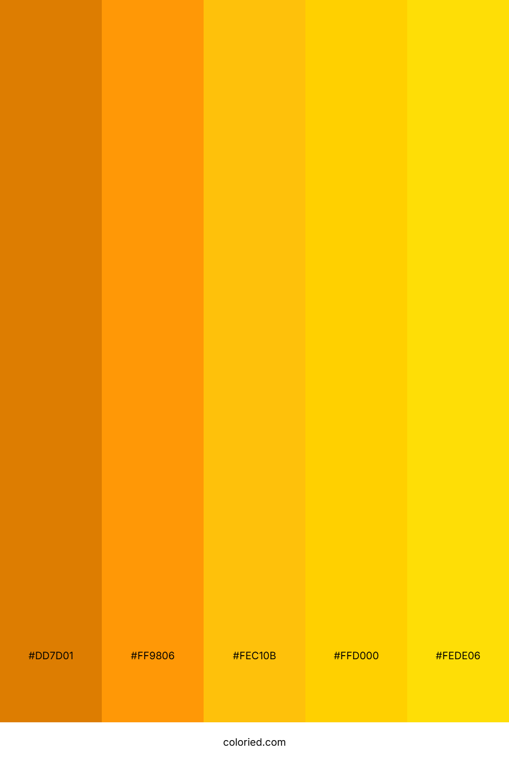 Amber and Tangerine Color Palette