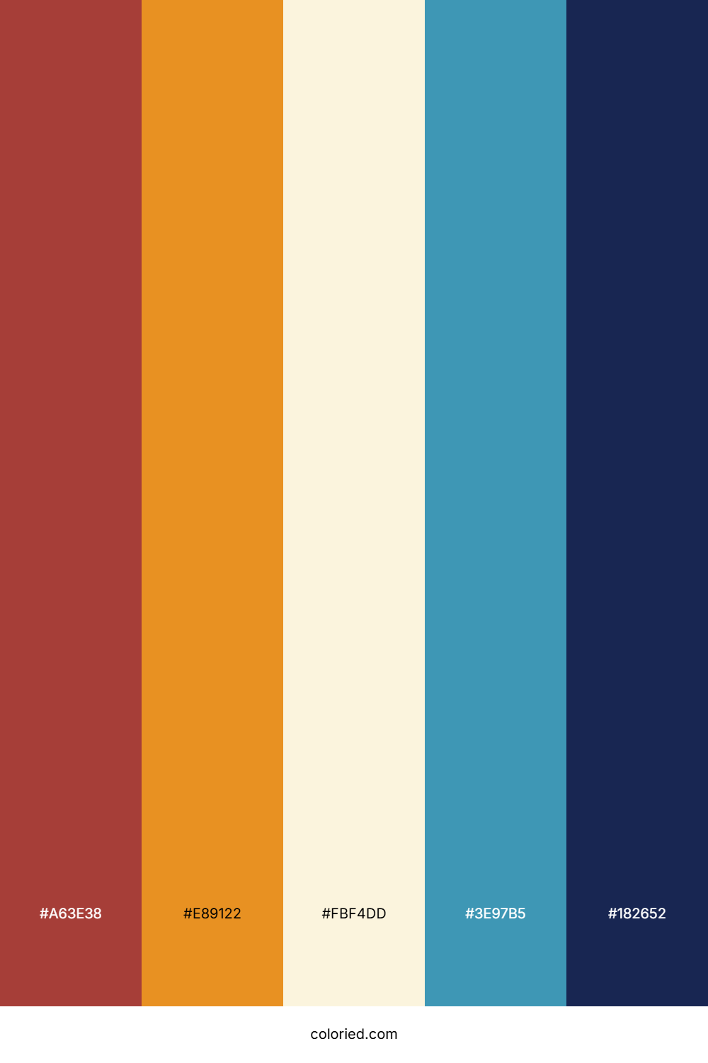 Amber Clay Lagoon Color Palette