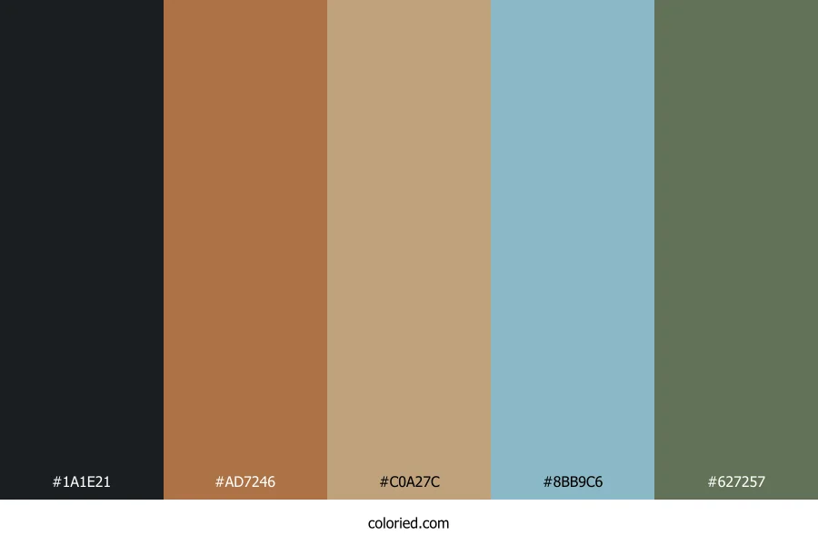 Amber Driftwood Trail Color Palette