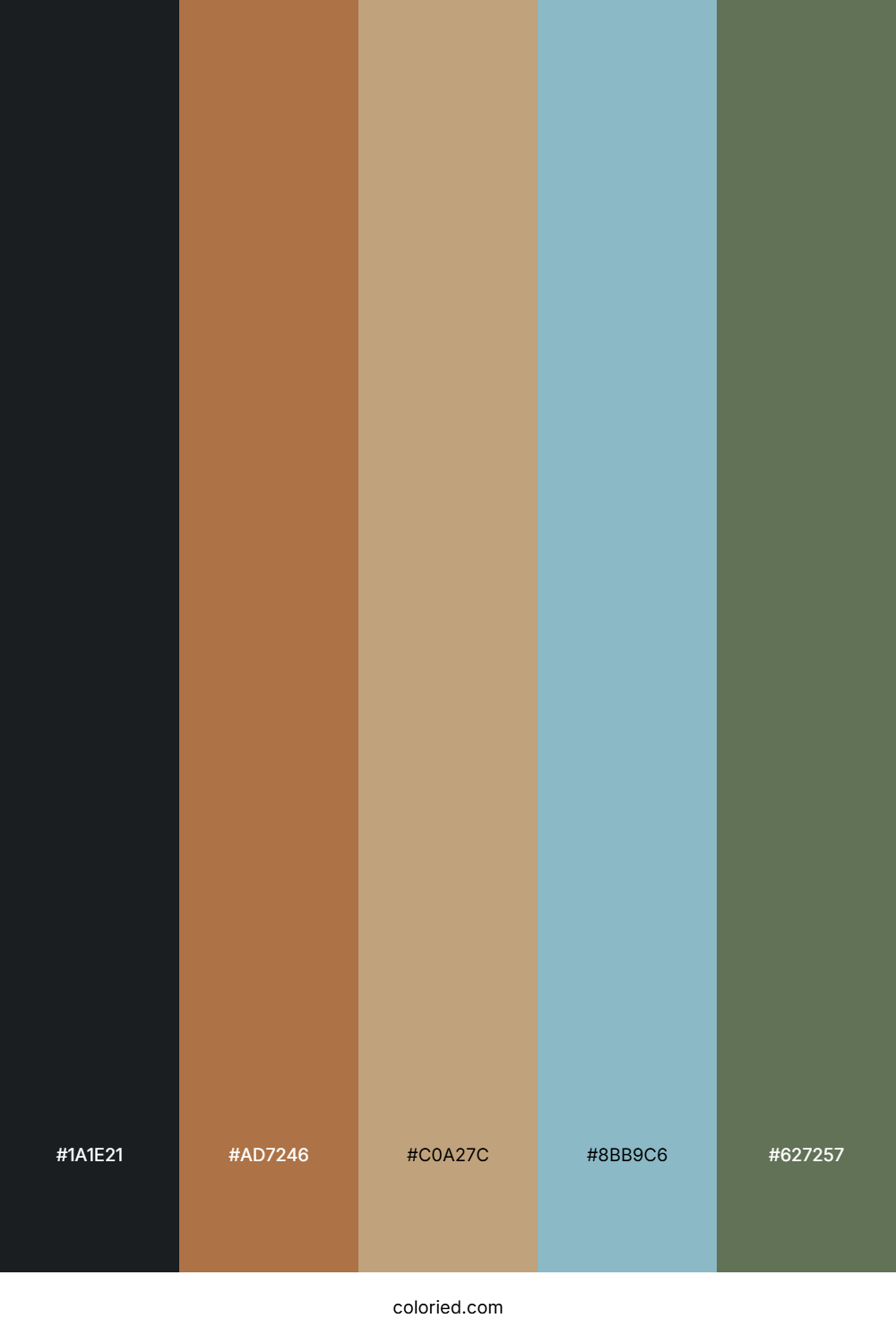 Amber Driftwood Trail Palette