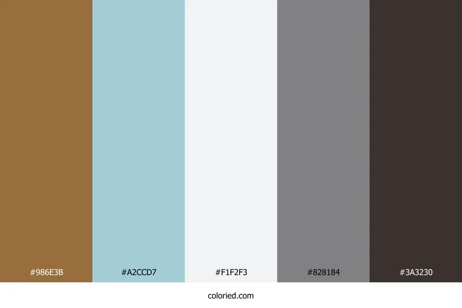 Amber Frost Harbor Color Palette