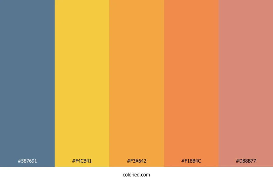 Amber Glow Horizon Color Palette