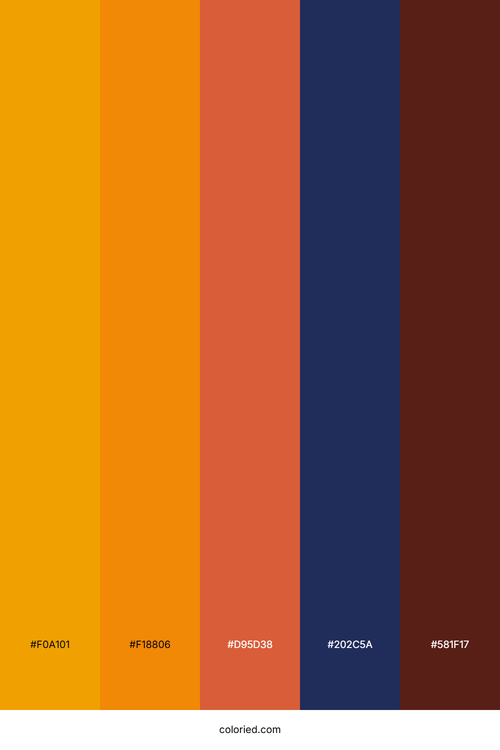 Amber Horizon Flame Color Palette