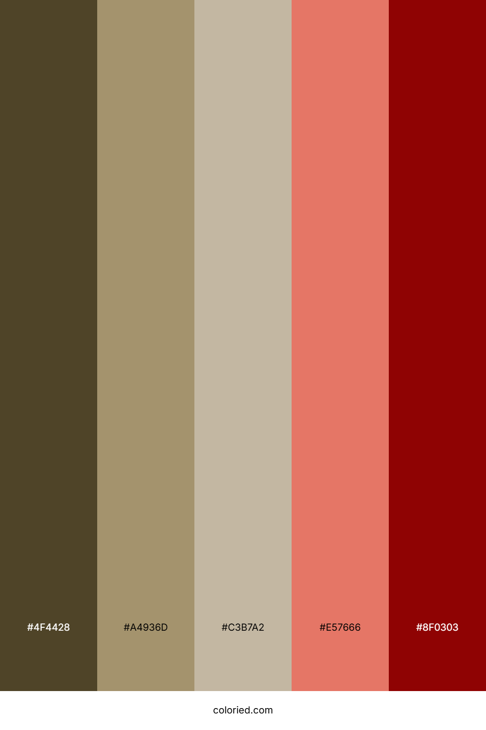 Amber Rustic Flame Palette