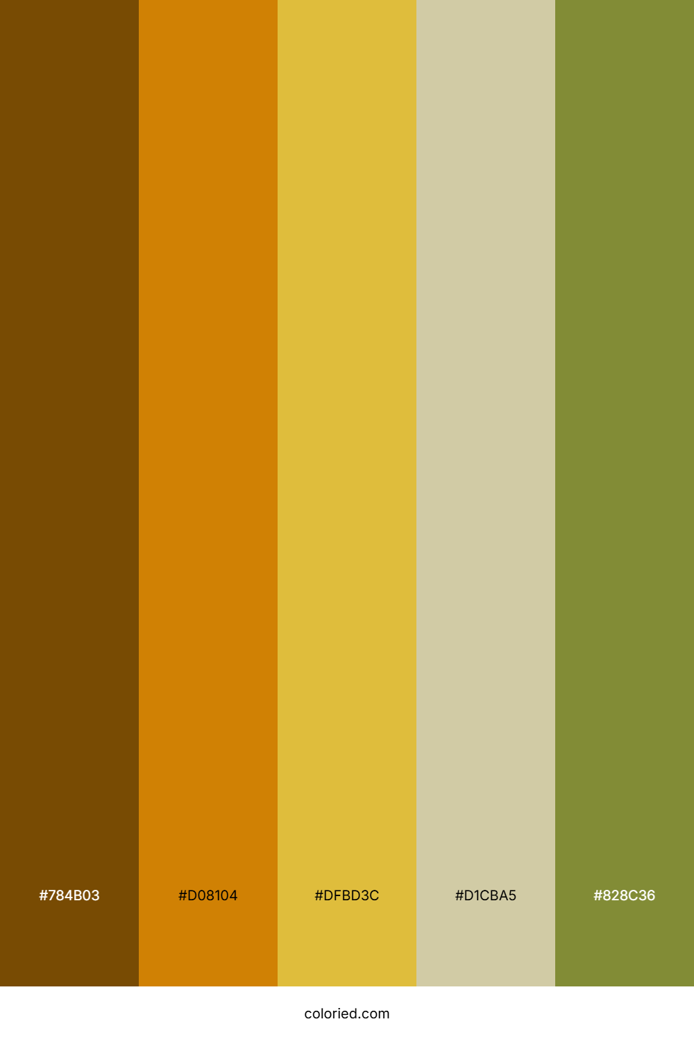 Amber Sage Glow Color Palette