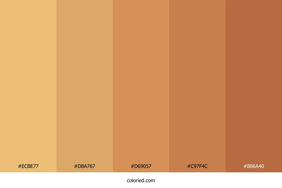 Amber Sandstone Glow Color Palette