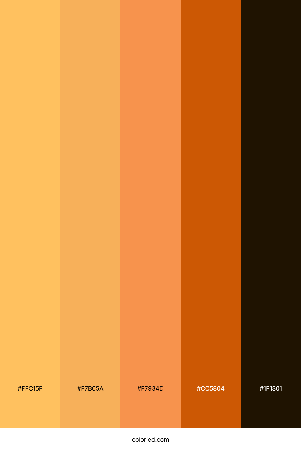 Amber Spice Sunset Color Palette