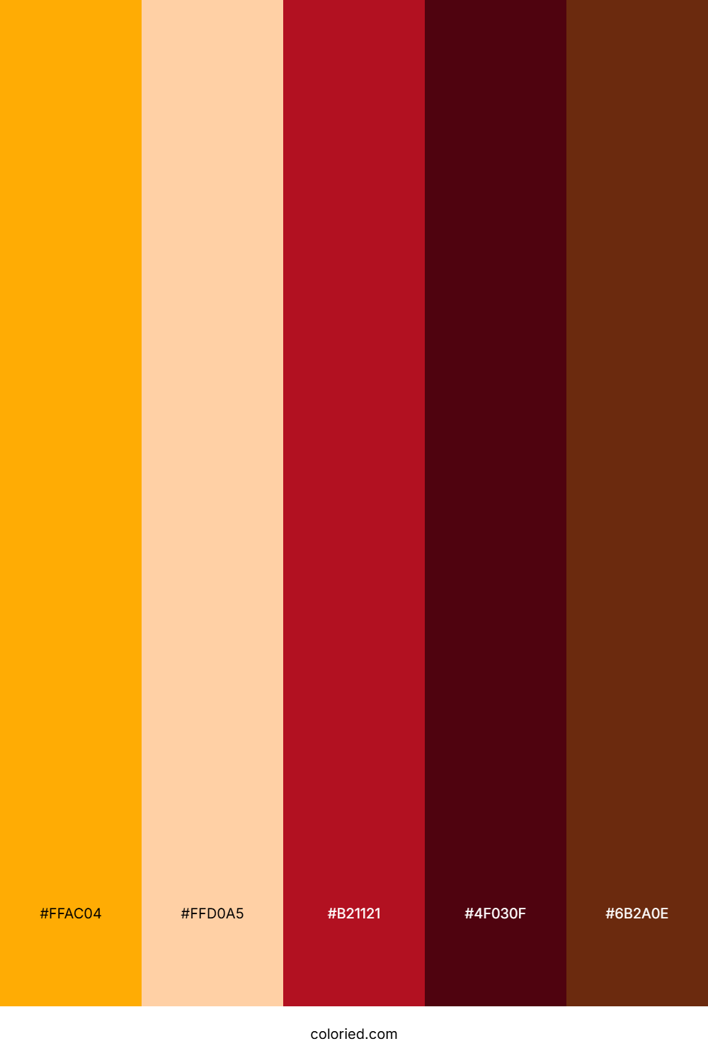 Amber Sunrise Ember Color Palette