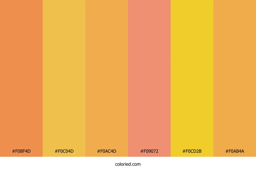 Amber Sunset Horizon Color Palette