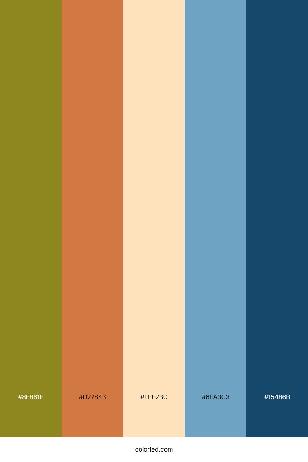 Amber Sunset Sea Color Palette