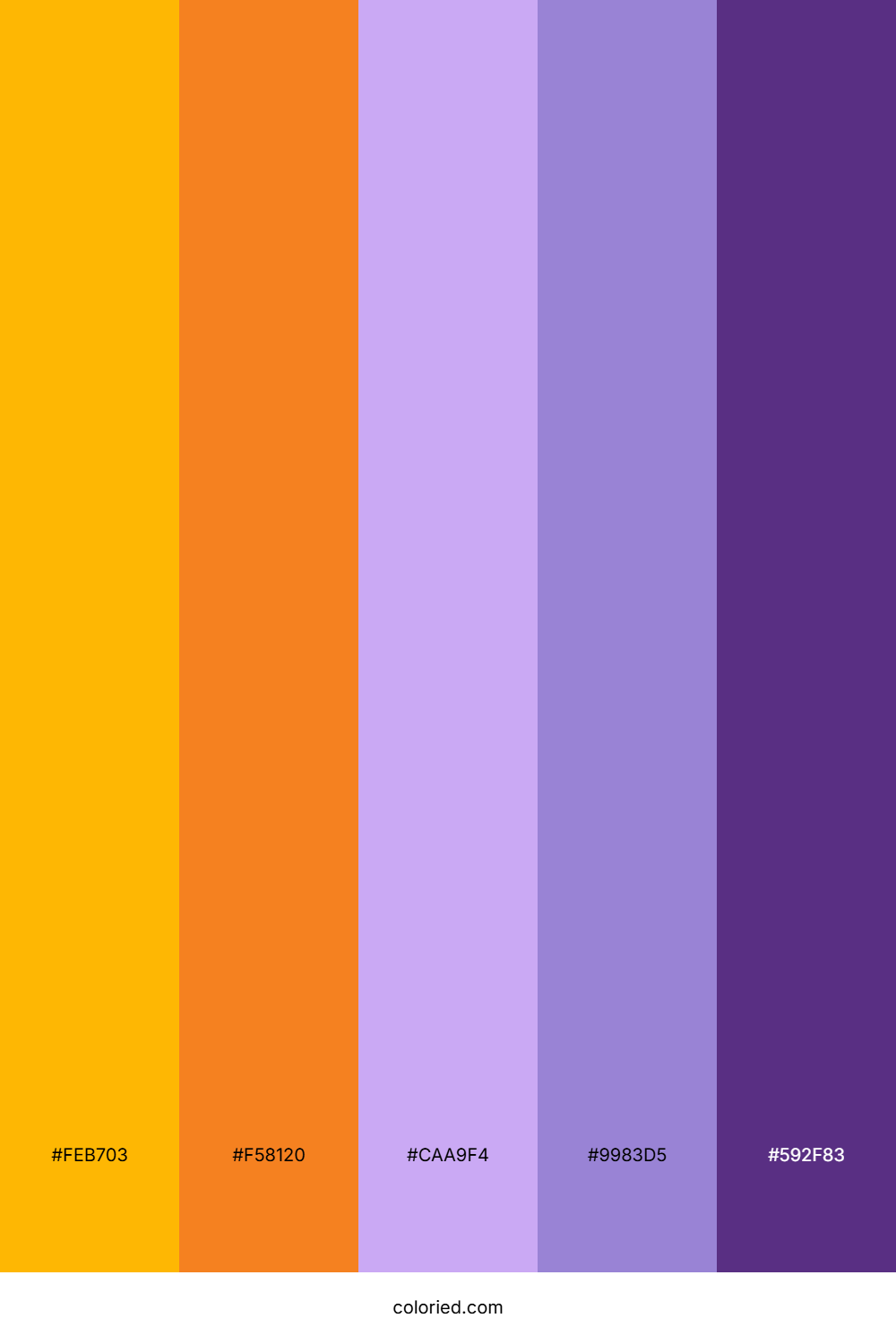 Amber Violet Dream Color Palette