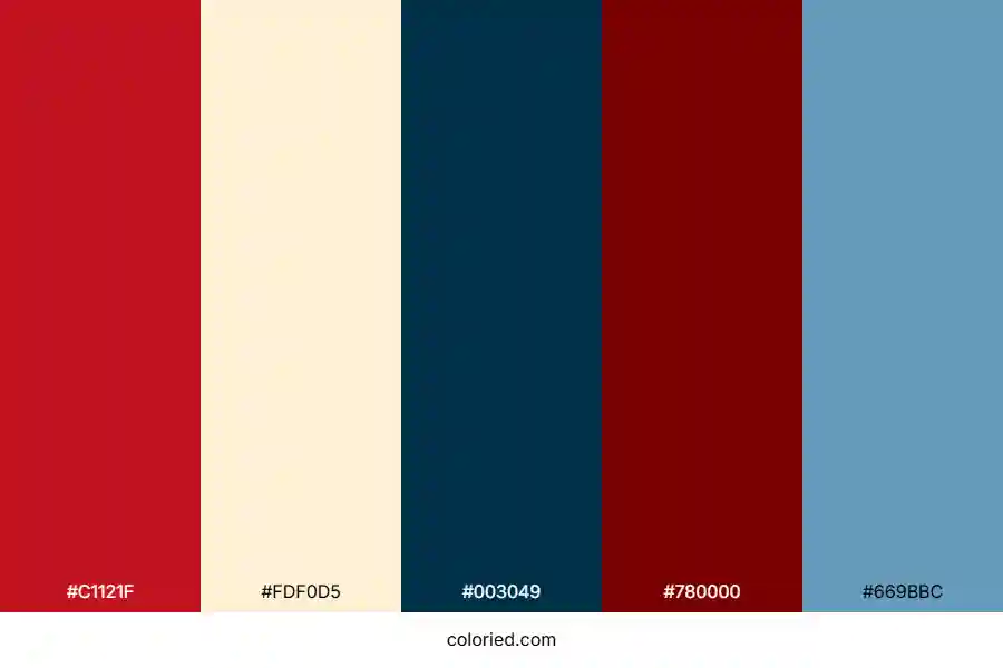 American Traditional Color Palette